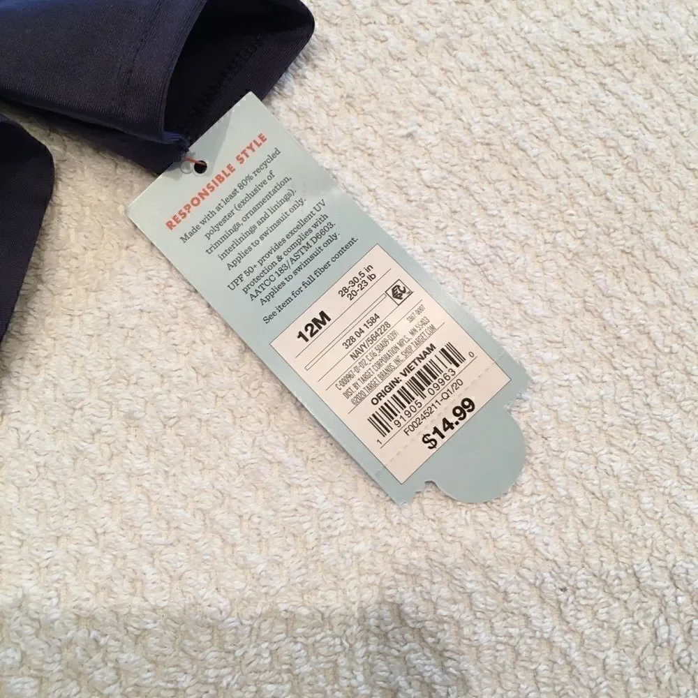 NWT Cat & Jack 12M  girls swimming suit Unicorn